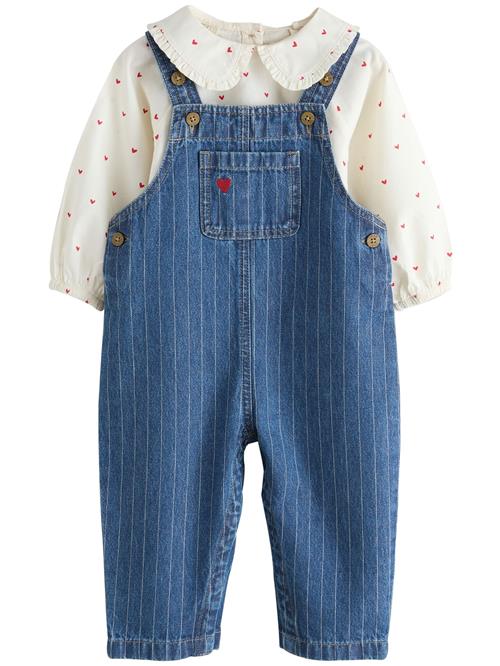 Next Sæt  blue denim / rød / hvid