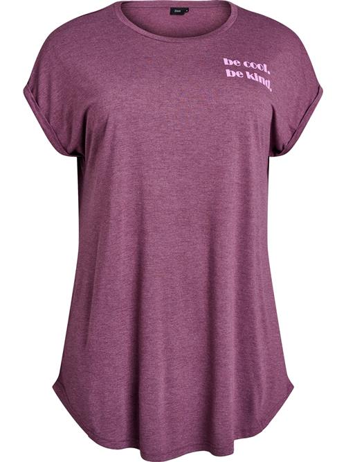 Zizzi Natskjorte 'Malis'  lysviolet / pink