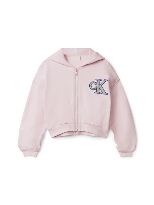 Calvin Klein Jeans Sweatjakke  beige / blå / lyserød