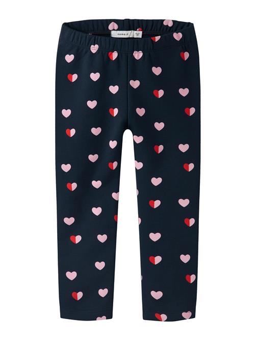 NAME IT Leggings 'NMFLIA'  navy / lys pink / rød