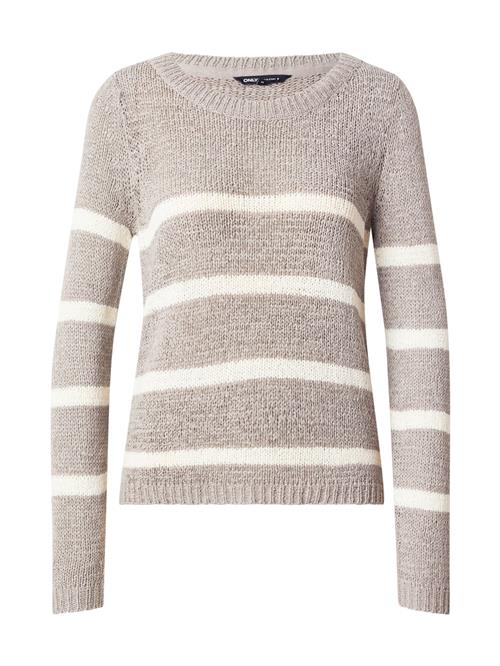 ONLY Pullover 'ONLGeena'  taupe / hvid