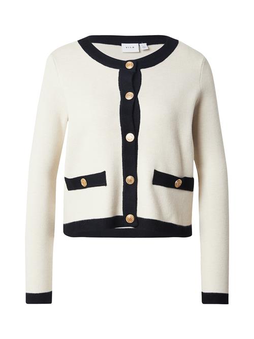 VILA Cardigan 'VICASSIE'  sort / naturhvid