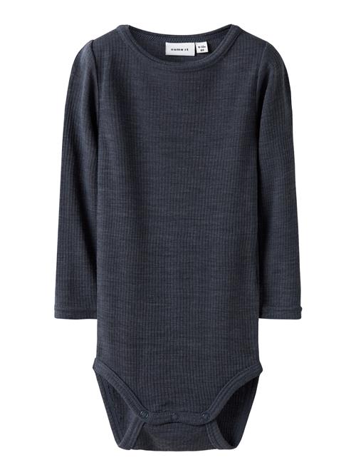 Se NAME IT Langærmet Uld Body Wax Ombre Blue hos SmartKidz