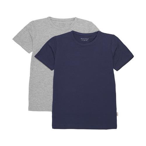 Minymo 2-pak T-shirter Dark Navy 98 cm    98 cm  mand