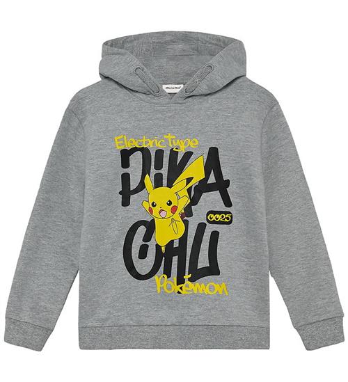 Minymo Hættetrøje - Pokémon - Gråmeleret