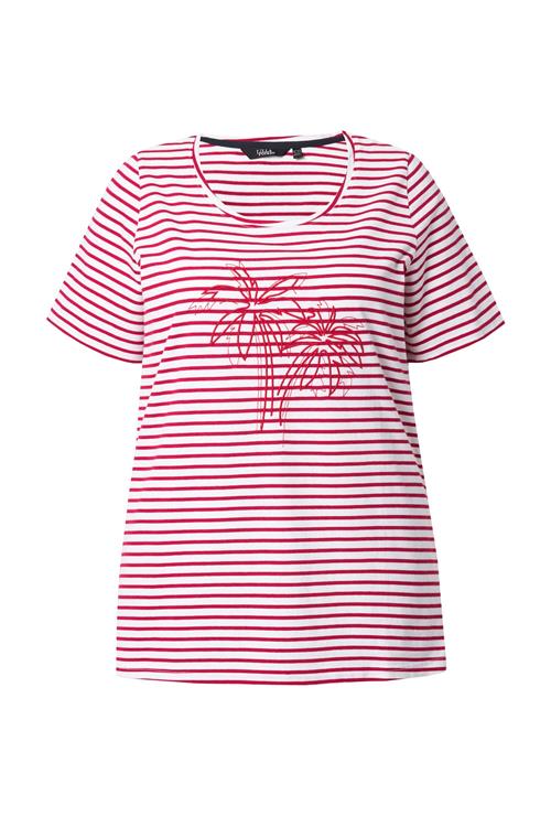 Ulla Popken Shirts  hindbær / mørkerød / hvid