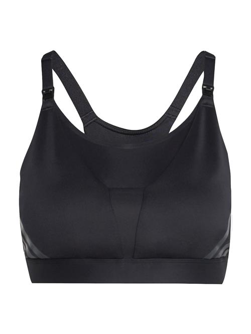 ADIDAS PERFORMANCE Sports-BH 'Powerimpact Luxe'  grå / sort