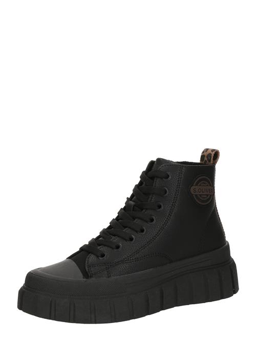 s.Oliver Sneaker high  brun / sort