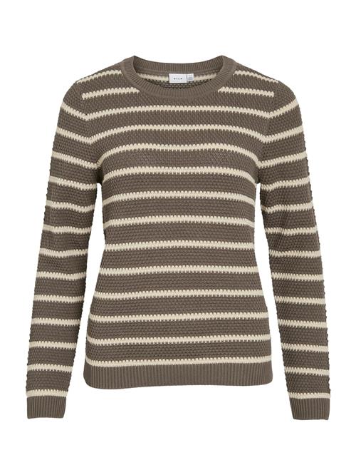 Se VILA Pullover 'VIDALO'  ecru / choko ved About You