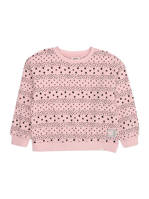Only Mini Sweatshirt 'KMGAPPALOSA'  gammelrosa / sort