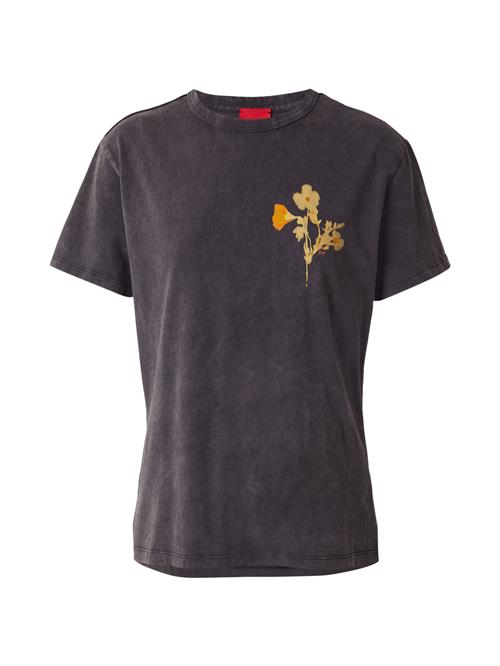 HUGO Shirts 'Damacia 5'  lemon / orange / sort