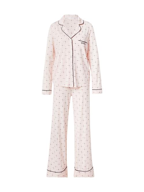GUESS Pyjamas 'SASHA'  lyserød / sort