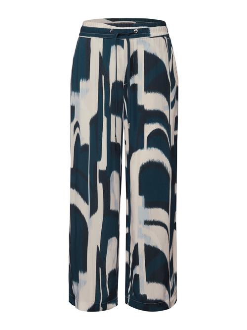 STREET ONE Bukser 'Emee'  petroleum / sort / offwhite