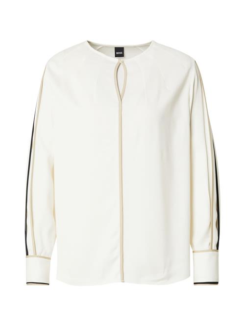 BOSS Bluse 'Banariah'  beige / sort / hvid