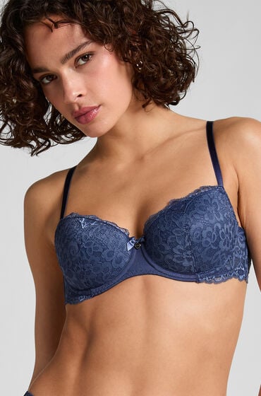 Hunkemöller Formstøbt bøjle-bh Marine blå