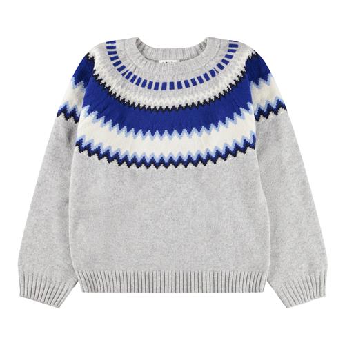 Molo Baes Wool Strikket Sweater Nordic Blues  Nordic Blues 122/128 cm  Grå  122/128 cm  mand