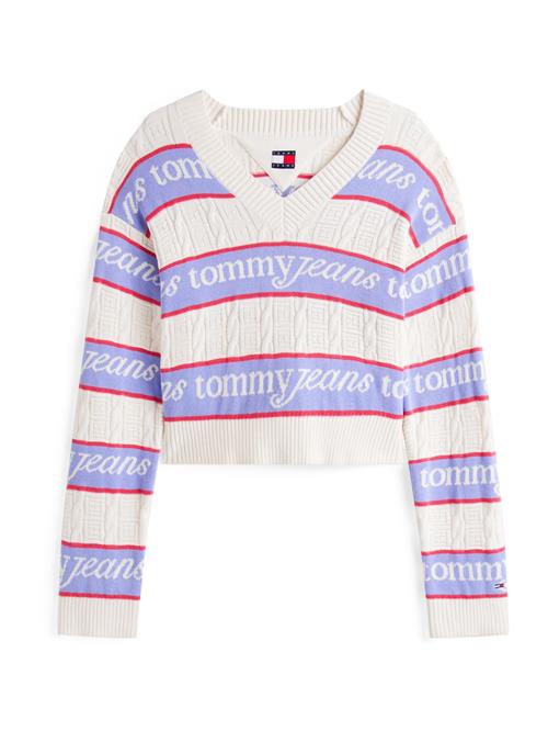 Tommy Jeans Pullover  lilla / rød / hvid