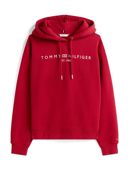 TOMMY HILFIGER Sweatshirt  mørkerød / hvid