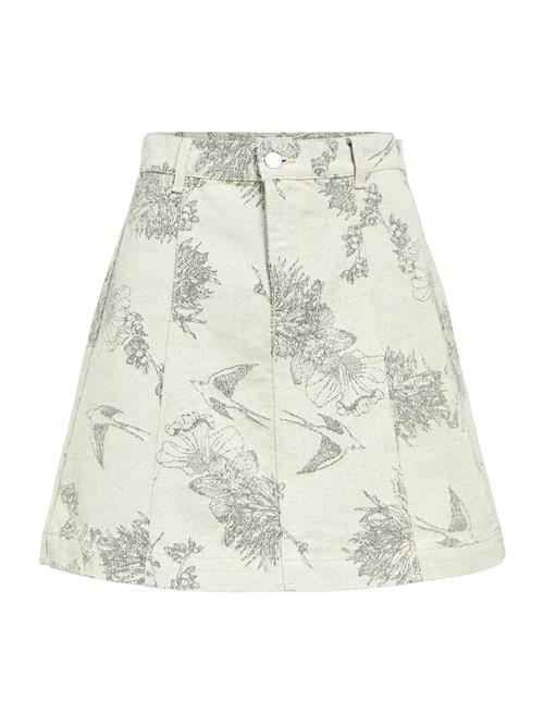 OBJECT Nederdel 'OBJDARMI'  sort / white denim