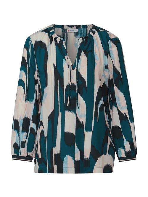 STREET ONE Bluse  ecru / cyanblå / lyseblå / hvid