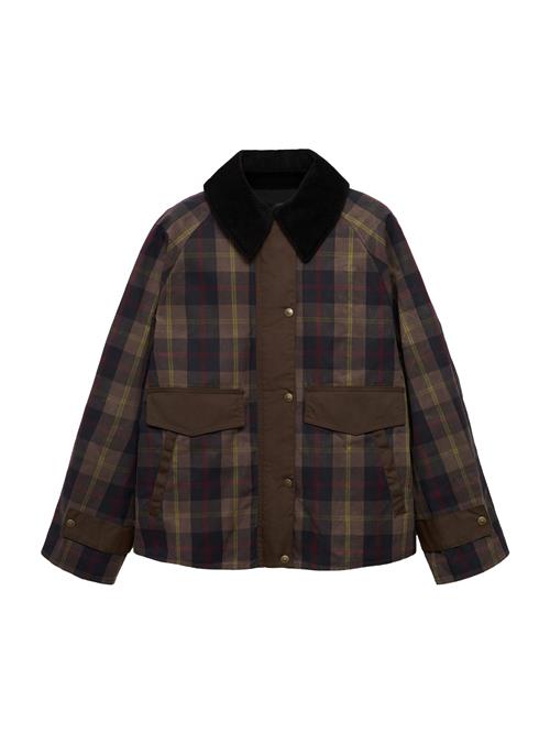 MANGO Overgangsparka 'BRISTOL'  navy / brun / lime / rød