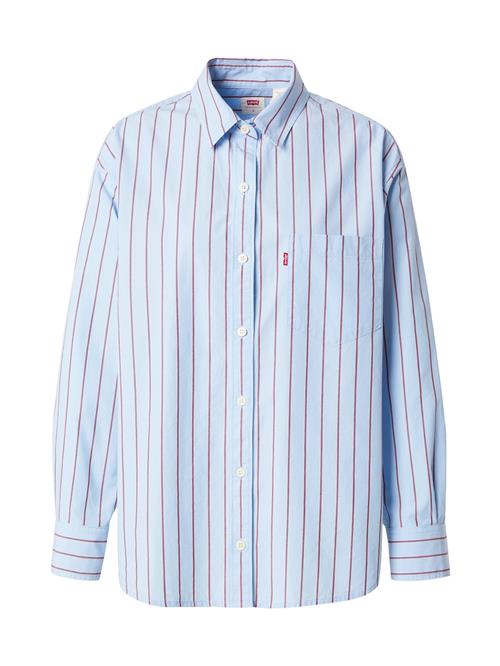 LEVI'S ® Bluse 'Harlie Boyfriend Shirt'  lyseblå / lys rød
