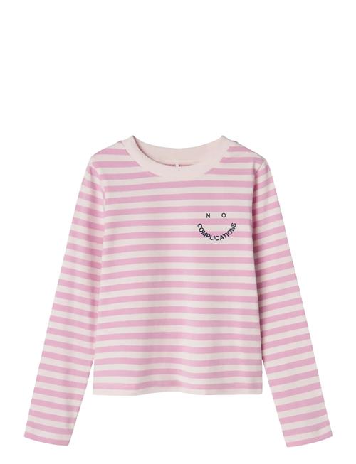 Nkflopine Ls Slim Short Top Name It Pink