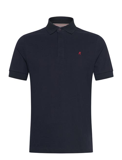 Polo Regular_Slim Red Logo Replay Navy