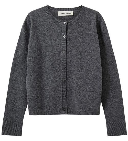Sofie Schnoor Cardigan - Strik - Cissesy - Dark Grey Melange