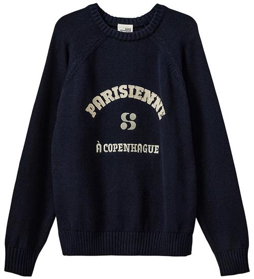 Sofie Schnoor Bluse - Strik - ParisienneSY - Navy Blue
