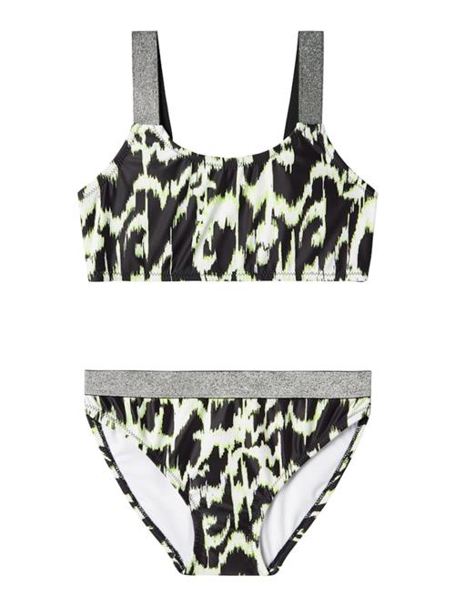 NAME IT Bikini 'ZERIA'  grå / sort / hvid