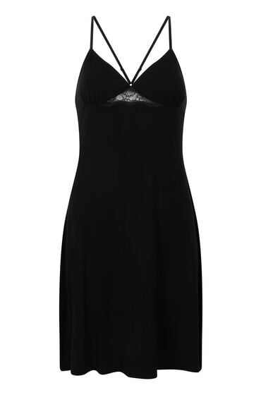 Hunkemöller Nova Natkjole Jersey sort