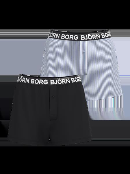 Björn Borg Cotton Stretch Logo Woven Boxers Shorts 2-pack Multi, XXL