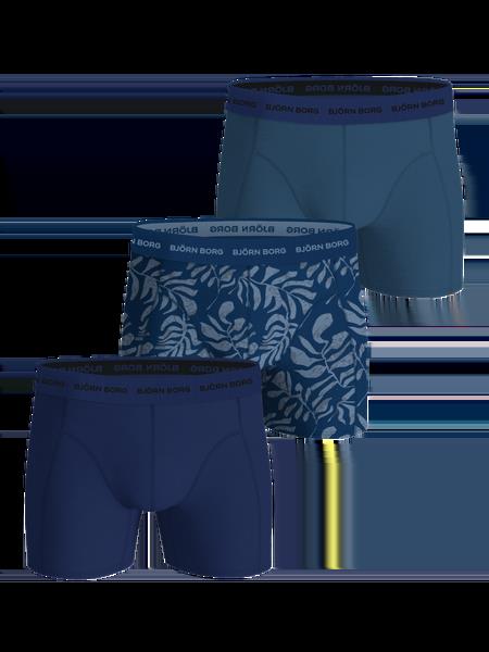 Björn Borg Cotton Stretch Boxers 3-pack Blå, XXL