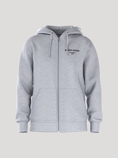 Björn Borg Borg Essential 1 Zip Hoodie Grå, M