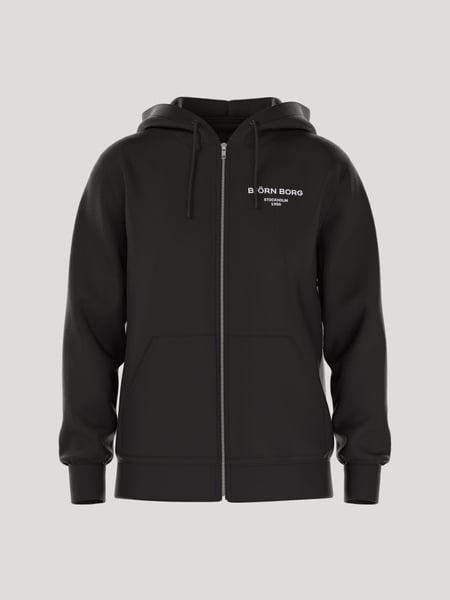 Björn Borg Borg Essential 1 Zip Hoodie Sort, S