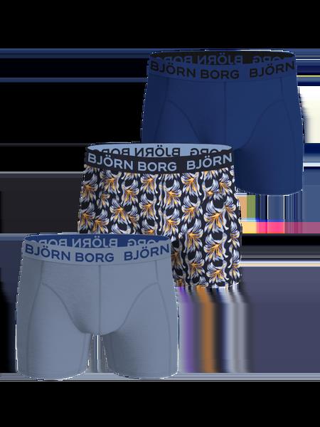 Björn Borg Cotton Stretch Boxers 3-pack Blå, L