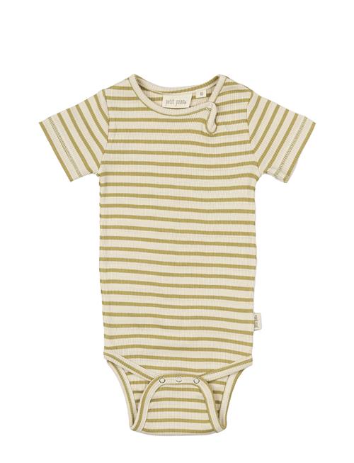 Body S/S Modal Striped Petit Piao Green