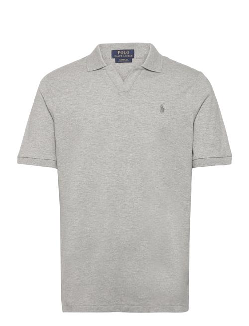 Classic Fit Stretch Mesh Polo Shirt Polo Ralph Lauren Grey