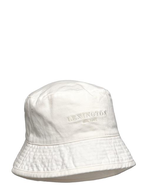 Washed Cotton Bucket Hat Lexington Clothing White