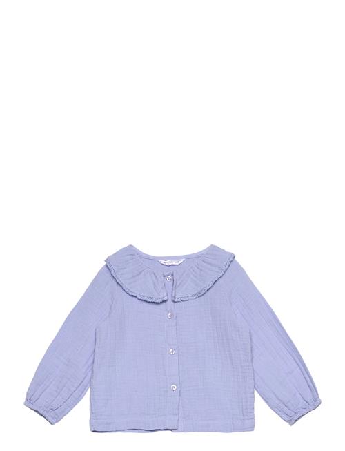 Cheesecloth Cotton Blouse Mango Purple