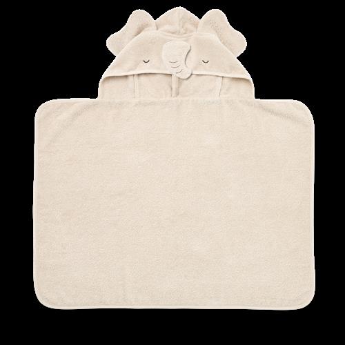 Liewood Vilas Elephant Håndklæde Med Hætte Til Baby Sandy  Sandy One Size  Creme  One Size  Unisex
