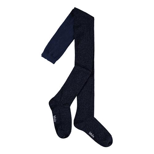 Molo Glitterstrømpe Galaxy Blue  Galaxy Blue 146/152 cm  Marineblå  146/152 cm  kvinde