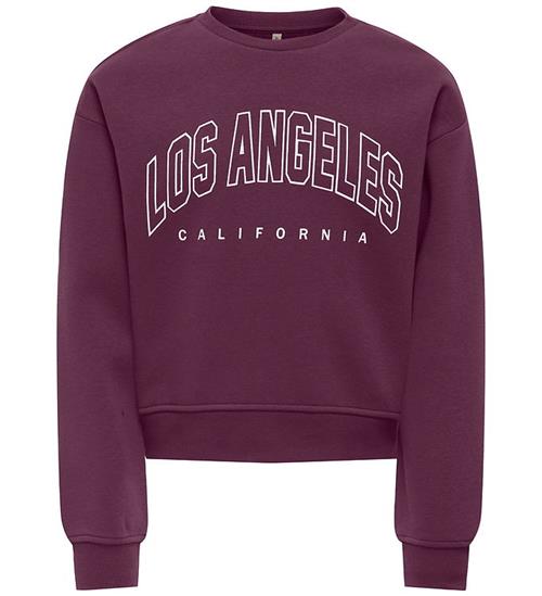 Kids Only Sweatshirt - KogSweat - Mauve Wine/Los Angeles - Calif