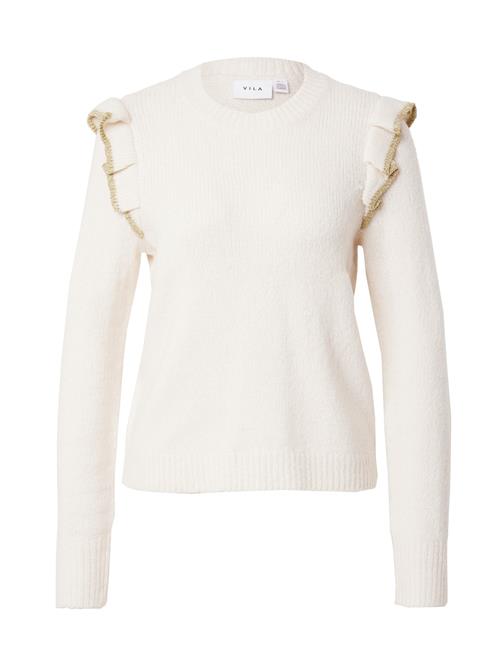 VILA Pullover 'Nanzy'  ecru / guld