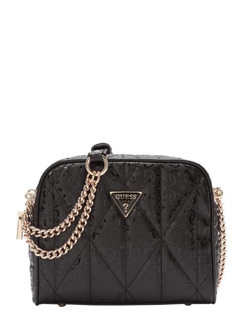 GUESS Skuldertaske 'ALDINA CAMERA CROSSBODY'  sort