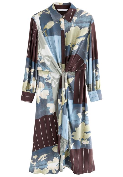 Next Blusekjole  safir / choko / pastelgrøn / offwhite