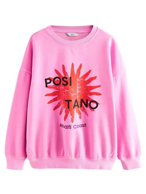 Next Sweatshirt 'Positano'  lilla / pink / rød / sort
