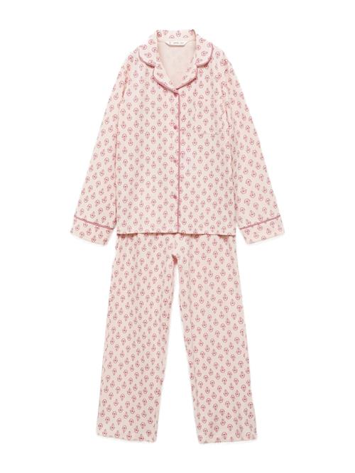MANGO KIDS Nattøj 'SELLI'  lyserød / hvid