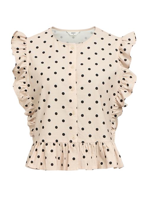 OBJECT Bluse 'OBJHama'  creme / sort